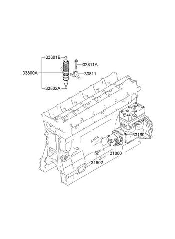 INJECTOR ASSY-FUEL <br>33800-82700, <br>3380082700, <br>33800 82700 <br>(Original, New)