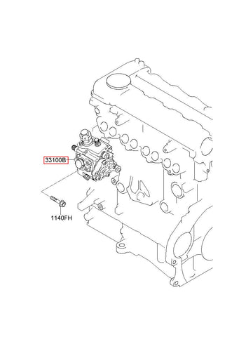 PUMP ASSY-HIGH PRESSURE 33100-2F000 (Original, New)