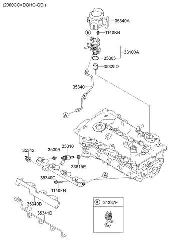 PUMP-HIGH PRESSURE <br>35320-2E100, <br>353202E100, <br>35320 2E100 <br>(Original, New)