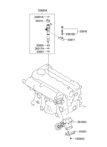 ADAPTOR-INMANI <br>35100-2A145, <br>351002A145, <br>35100 2A145 <br>(Original, New)