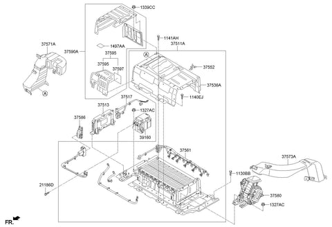 WIRING HARNESS-VOLT & TEMP SENSOR <br>37561-4R100, <br>375614R100, <br>37561 4R100 <br>(Original, New)