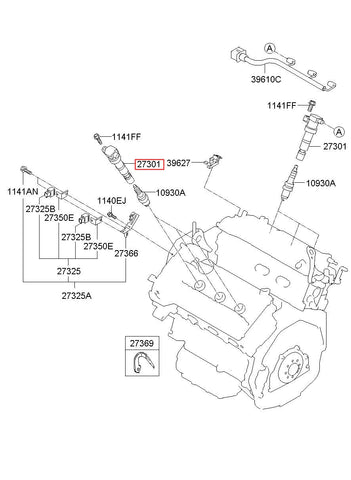 COIL ASSY-IGNITION 27301-3CEA0 (Original, New)