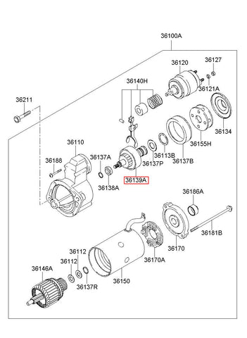 CLUTCH-OVER RUNNING 36145-2F000 (Original, New)