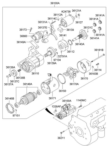 SWITCH ASSY-MAGNETIC <br>36113-45500, <br>3611345500, <br>36113 45500 <br>(Original, New)