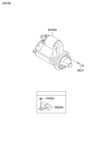 RELAY ASSY-GLOW PLUG 36830-4A900 368304A900 36830 4A900
