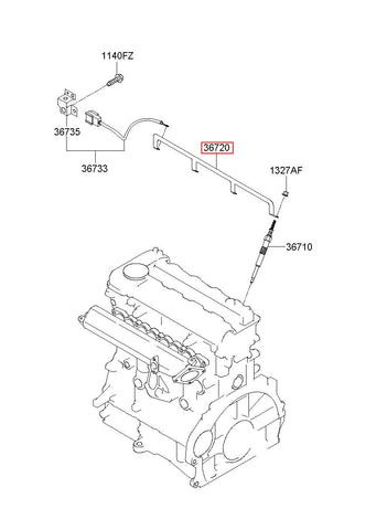 PLATE-GLOW PLUG 36720-2A101 (Original, New)