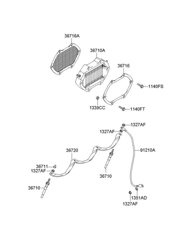 HEATER ASSY-AIR <br>36710-41110, <br>3671041110, <br>36710 41110 <br>(Original, New)