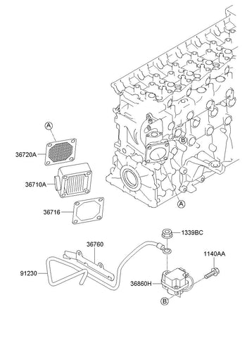 RELAY-HEATER <br>36860-82000, <br>3686082000, <br>36860 82000 <br>(Original, New)