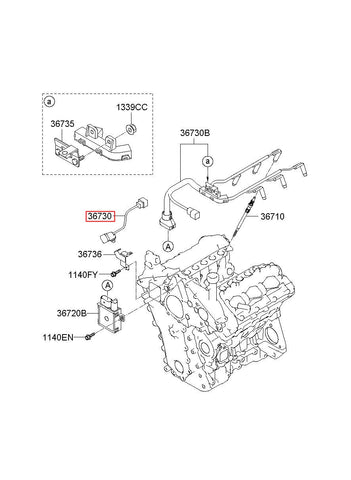 WIRING ASSY-GLOW PLUG 36733-4A000 (Original, New)