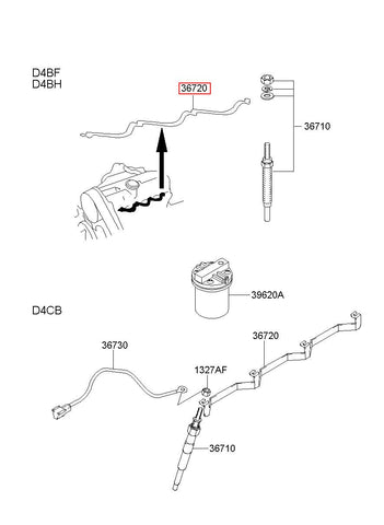 PLATE-GLOW PLUG 36720-4A001 (Original, New)