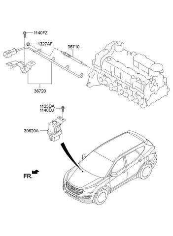 RELAY ASSY-GLOW PLUG 36830-2F350 368302F350 36830 2F350