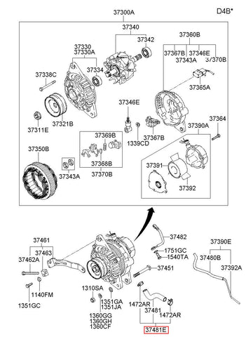 HOSE ASSY-OIL 37481-42251 (Original, New)