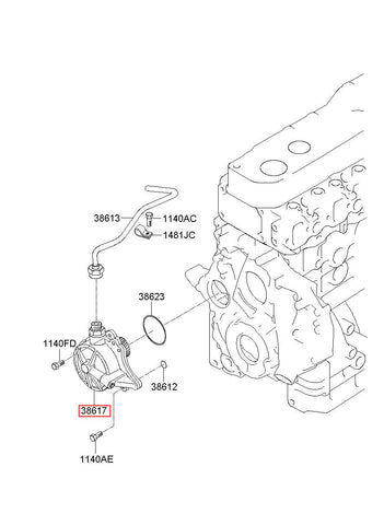 PUMP-VACUUM 38617-45020 (Original, New)