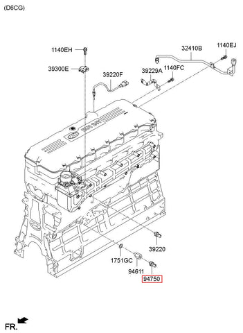 SWITCH ASSY-OIL PRESSURE 94750-2A000 (Original, New)