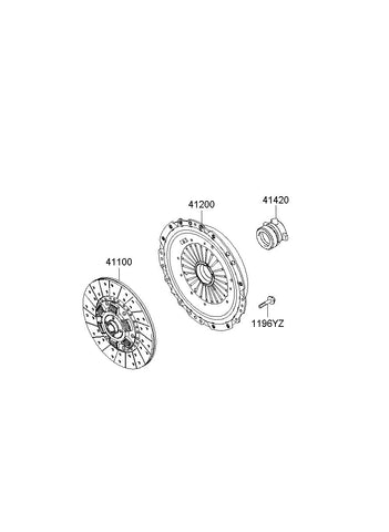 COVER ASSY-CLUTCH <br>41200-7M201, <br>412007M201, <br>41200 7M201 <br>(Original, New)