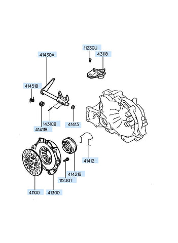 COVER ASSY-CLUTCH <br>41300-32100, <br>4130032100, <br>41300 32100 <br>(Original, New)