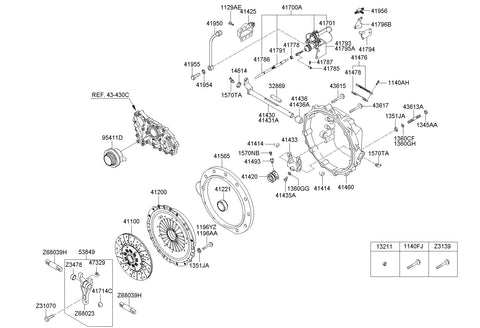 BOOSTER ASSY-CLUTCH <br>41700-7D000, <br>417007D000, <br>41700 7D000 <br>(Original, New)