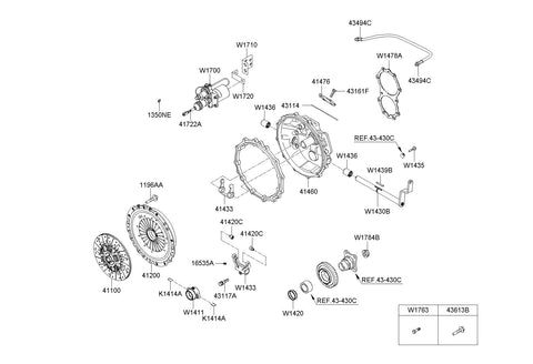 FORK ASSY-CLUTCH RELEASE <br>QW414-336A340, <br>QW414336A340, <br>QW414 336A340 <br>(Original, New)