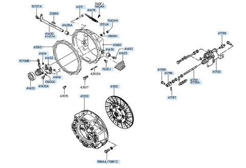 BEARING-CLUTCH RELEASE 41420-7B000 414207B000 41420 7B000