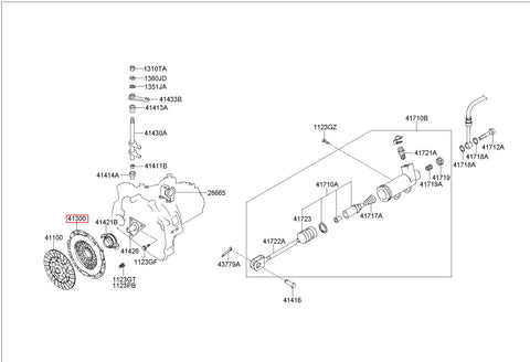 SHAFT ASSY-FRT AXLE-LH 41300-39000 (Original, New)