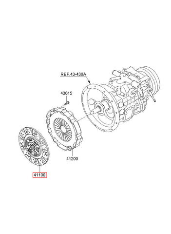 DISC ASSY-CLUTCH 41100-5L010 (Original, New)