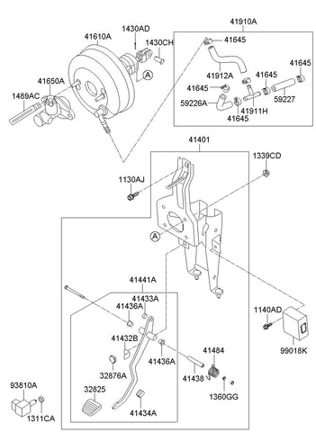 CYLINDER ASSY-CLUTCH MASTER <br>41650-5L000, <br>416505L000, <br>41650 5L000 <br>(Original, New)