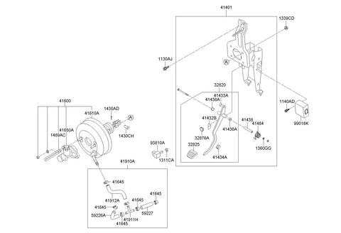 BOOSTER ASSY-CLUTCH 41610-5L100 416105L100 41610 5L100