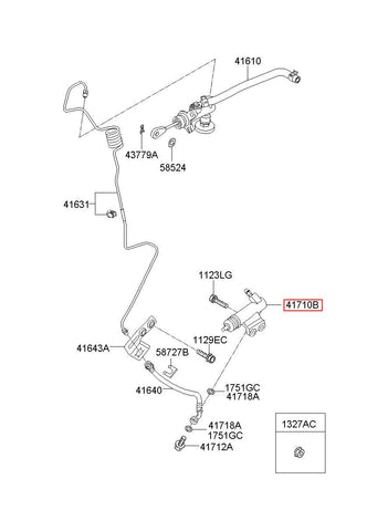 CYLINDER ASSY-CLUTCH RELEASE 41700-4H100 (Original, New)