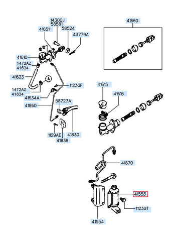 CHAMBER-CLUTCH OIL 41553-4A105 (Original, New)
