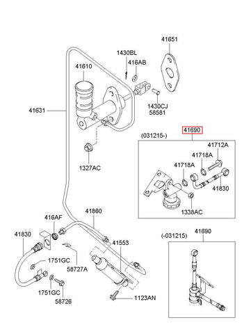 REGULATOR ASSY-CLUTCH 41690-H1500 (Original, New)
