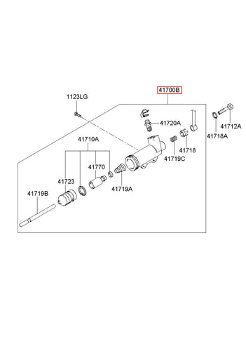 CYLINDER & HOSE ASSY 41700-4F010 (Original, New)