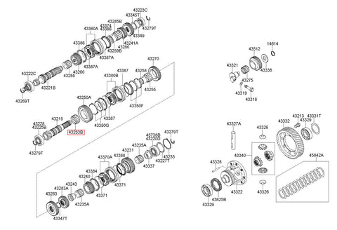 BEARING-NEEDLE ROLLER 43253-39060 (Original, New)