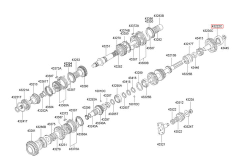 BEARING 43222-4A050 (Original, New)