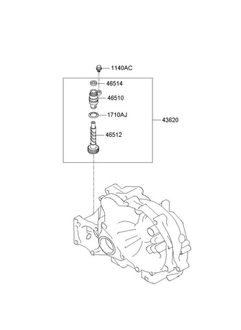 SLEEVE ASSY-SPEEDOMETER <br>43621-4A611, <br>436214A611, <br>43621 4A611 <br>(Original, New)