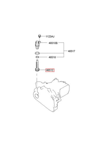 GEAR-SPEEDOMETER DRIVEN 46512-39500 (Original, New)