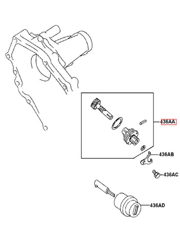 SLEEVE ASSY-SPEEDOMETER MD705-426 (Original, New)