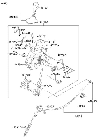 SWITCH HOUSING ASSY <br>46780-1M500, <br>467801M500, <br>46780 1M500 <br>(Original, New)