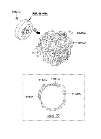 ATA & TQ/CONV ASSY 45000-3BDL0 450003BDL0 45000 3BDL0