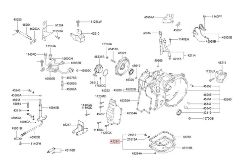 PAN ASSY-ATA OIL 45280-22100 (Original, New)