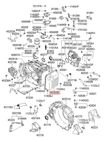 COVER-VALVE BODY 45280-3B821 (Original, New)