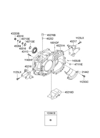 BRACKET-ROLL ROD SUPPORT 45218-3B870 452183B870 45218 3B870