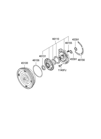 PUMP ASSY-OIL <br>46110-39000, <br>4611039000, <br>46110 39000 <br>(Original, New)