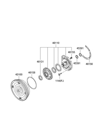 PUMP ASSY-OIL <br>46110-39020, <br>4611039020, <br>46110 39020 <br>(Original, New)