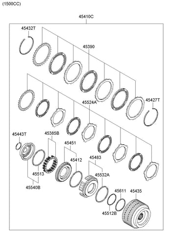 SPRING RETAINER ASSY <br>45540-23800, <br>4554023800, <br>45540 23800 <br>(Original, New)