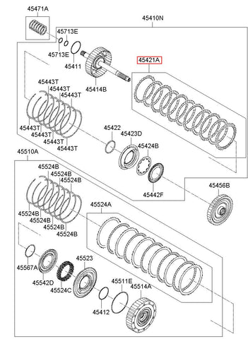 DISC SET-CLUTCH 45425-26000 (Original, New)