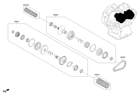 BELT-METAL 48530-02200 4853002200 48530 02200