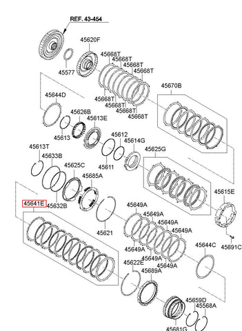 DISK SET-L/R BRAKE 45641-3B400 (Original, New)