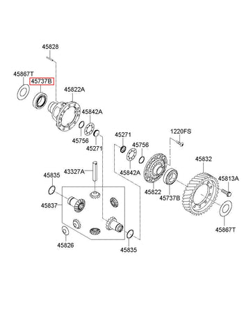 BEARING-TRANSFER DRIVEN GEAR 45829-3B700 (Original, New)