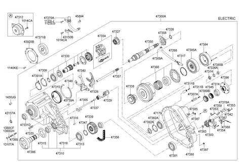 BEARING 47313-H1000 47313H1000 47313 H1000
