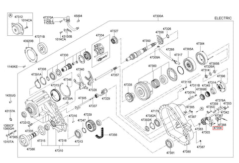 SENSOR ASSY-SPEED 47354-H1000 47354H1000 47354 H1000
